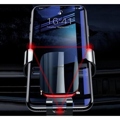 Mini Baseus Car Phone Holder 360 Rotation Mobile Phone Clip Holder Stand Bracket CD Slot Mount Clip Holder for iPhone Samsung