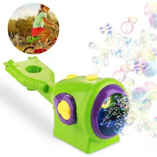 Color bicycle electric bubble machine increases outdoor fun Childrens toy gifts