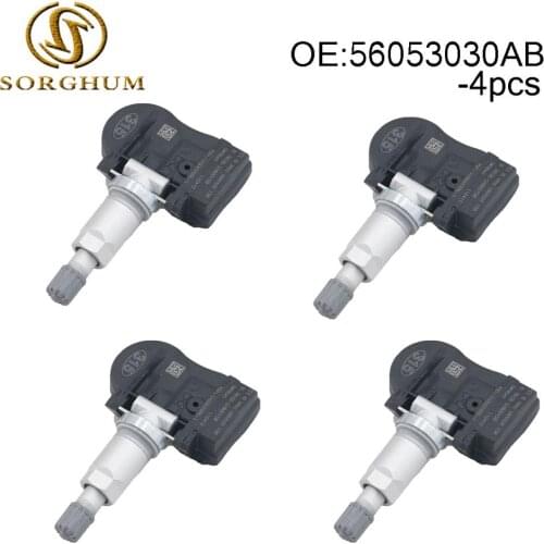 4pcs 56053030AB Tire Pressure Sensors TPMS 315MHz Fits For Mopar For Dodge For Jeep