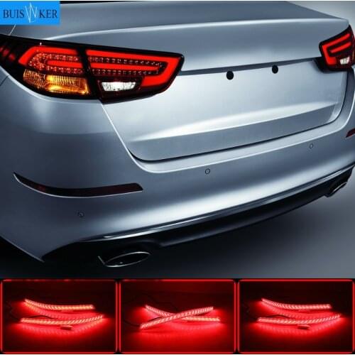 For KIA Optima K5 2014 2015 LED Lens Rear Bumper Reflector Brake Fog Light Lamp