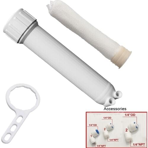 Reverse Osmosis Membrane Housing with 1812/2012 10 inch Fiber UF Membrane With All Fittings And Spanner