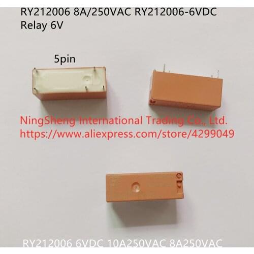 Original new 100% RY212006 genuine 8A/250VAC import RY212006-6VDC relay 6V