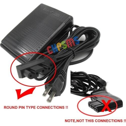 #325.213.14+329.164.04 FOOT CONTROL PEDAL+ CORD FIT FOR Bernina Sewing Machine 830,831,800 ROUND TYPE