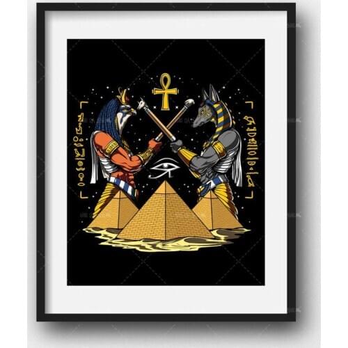 Home Decor Posters Anubis Egyptian God Wall Art Canvas Painting Prints Poster Modular Art Poster Wall Picture For Living Room
