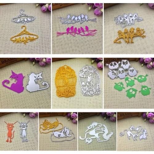 Birds on Branch Metal Cutting Dies Stencil Scrapbooking DIY Album Stamp Paper