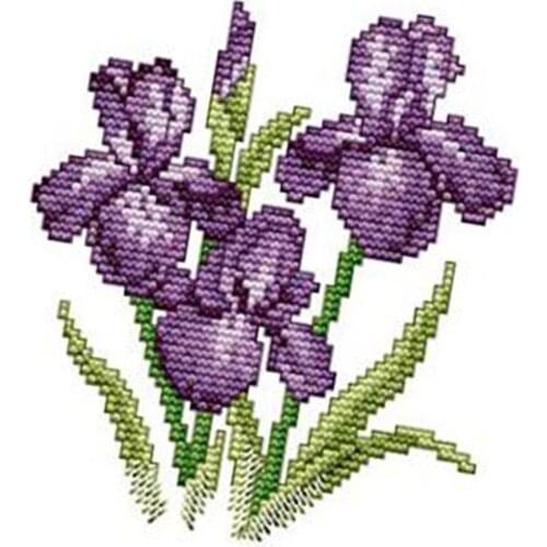 Dimensions Craft Stamped Cross Stitch Kits Pre-printed Flower Cloth