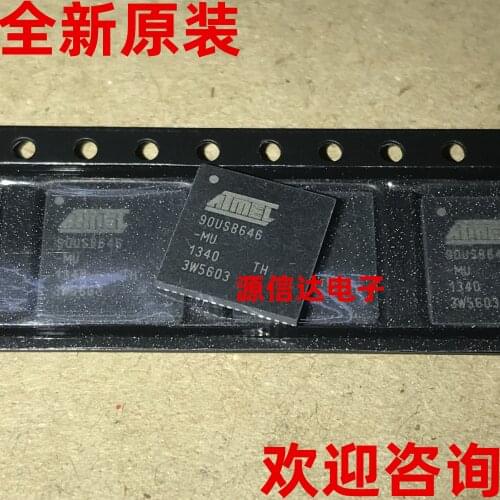 5PCS Real picture shooting of newly imported AT90USB646-MU 90USB646-MU VQFN64 microcontroller