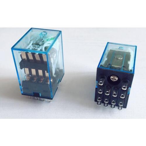5pcs Intermediate relay MY4NJ small electromagnetic relay Power Relay 14Pins DC12V AC12V DC24V AC24V AC110V AC220V