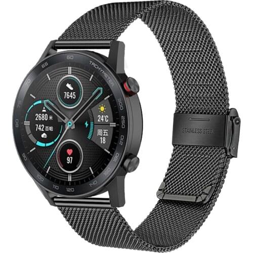 For Huawei Honor Magic Watch 2 46mm 42mm Watchband Milanese Business Bracelet Stainless Steel 20mm 22mm Strap For Huawei GT 2/2E