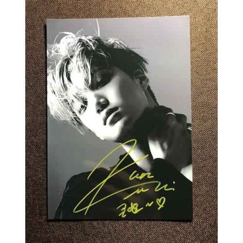 Hand signed SuperM KAI autographed photo EXO 5*7 092019N4