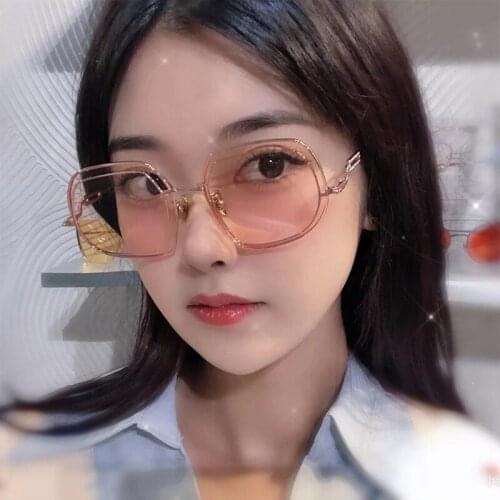 Fashion Women New Sunglasses Ladies Metal Square Sun Glasses Brand Designer Vintage Personality Trend Goggles UV400