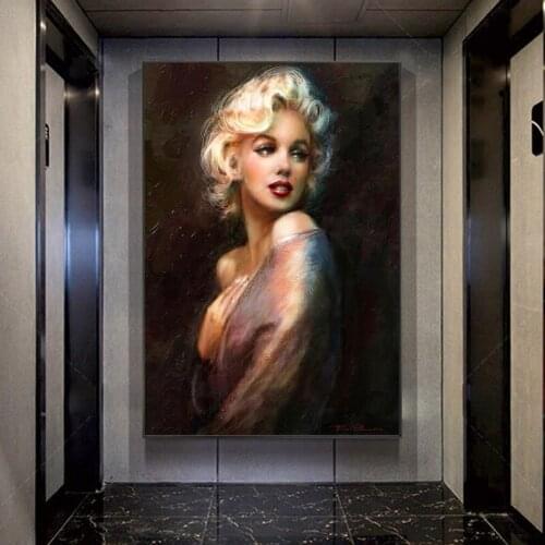 Modern Abstract Marilyn Monroe Sexy Pose Painting Picture Portrait Poster Artist Bedroom Interior Decoration Mural Quadros