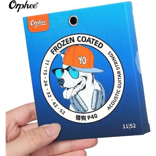 Orphee 6 Pieces/Set Acoustic Guitar Strings NEW P30 P40 P50 P60 Series Frozen Coated High Level Guitar String