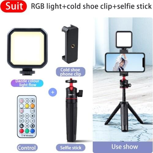 LED Mini Interlock LED Panel Video Light Camera Lamp Light Photo Lighting For Cannon/For Nikon/For Sony Camera Smartphone