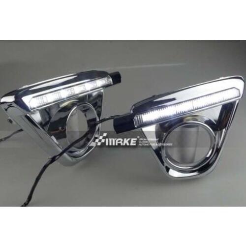 LED DRL Driving Daytime Running Day Front Fog bumper For Mazda CX5 CX-5 2012 13