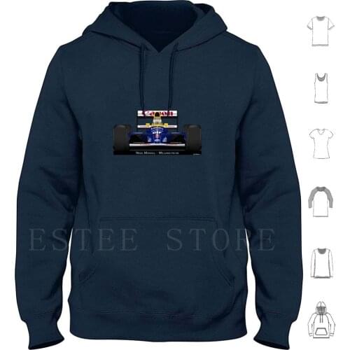 Nigel Mansell-Williams Fw14B Hoodie Long Sleeve Nigel Mansell Williams