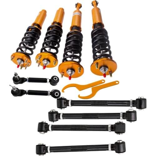 Damper Adjustable Coilovers For Honda Accord 03-07 Acura TSX 04-08 Coil Spring red