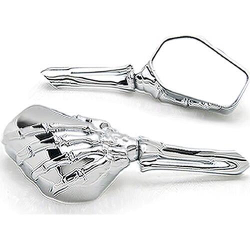Brand newne Chrome Custom Motorcycle Skeleton Bone Mirrors For Victory Vision Street Tour