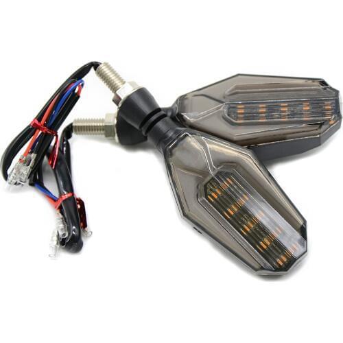 Universal 1 Pair High quality Motorcycle Waterproof Amber Light 12 LED Turn Signal Indicators Lights
