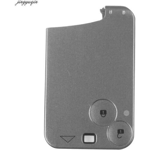 Jingyuqin 2 Button smart card remote control Key Card Case for Renault Laguna without blade