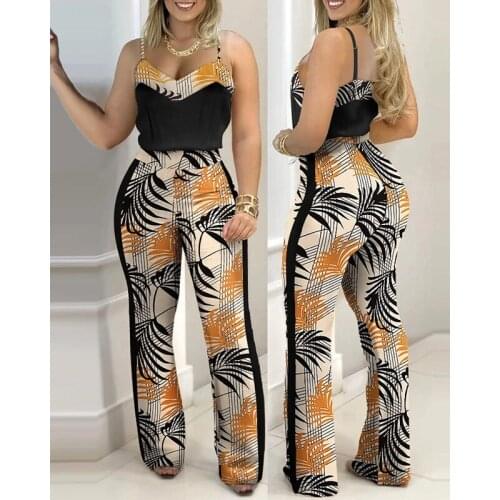 2021 new personality suspenders leisure waist tight jumpsuit women