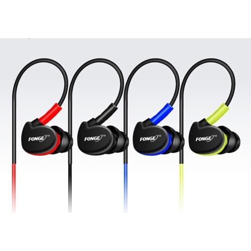 3D Surround Sports Wired In-Ear Eardphone 3.5mm Moving coil HIFI Waterproof IPX5 Bass Neutral Eardphone With Mic For Android IOS