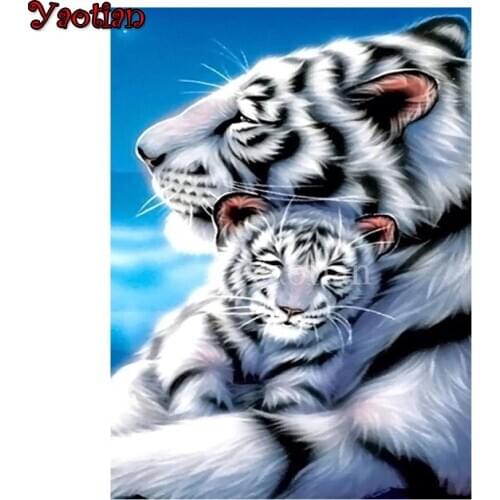 5D round square diamond embroidery Animal tiger Diy full sets diamond painting mosaic diamond mazayka home decor painting