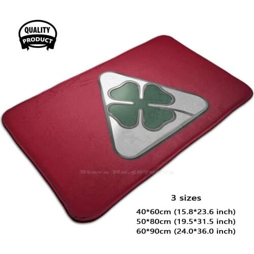 Alfa Romeo Quadrifoglio Monogram Design 3 Sizes Home Rug Room Carpet Alfa Alfa Romeo Racing Quadrifoglio Motorsport Grand Prix