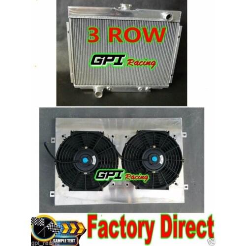 ALUMINUM RADIATOR +Shroud&FAN 1967-1970 FOR Ford FOR Mustang / FOR Mercury Cougar/XR7/Torino 68-1969