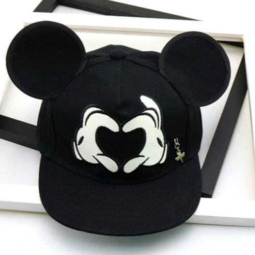 Unisex Childrens Baseball Cap Fashion Boy Girl Cartoon Flat-edge Hip-hop Hat Outdoor Sports Sun Hats 3-8 yeras