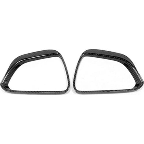 For Tesla Model3 Model 3 2017 18 19 2020 ABS Chrome/Carbon Fiber Car side door rearview mirror rain eyebrow Cover Trim Sticker