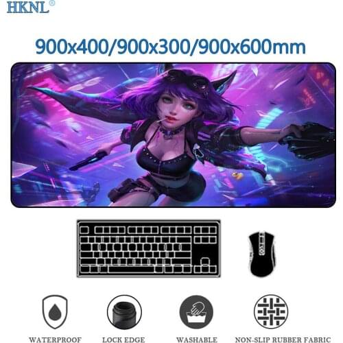 Xxl Mouse Pad Purple Table Mat Mousepad Xl Gaming Mats Gaming Pc Gamer Rug Computer Accessories Deskmat League of Legends 90x40