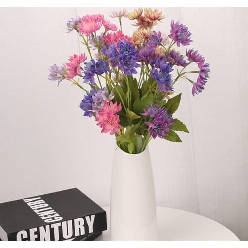 13 heads orchid artificial silk flower small wild chrysanthemum Home hotel elegantly placed bouquet