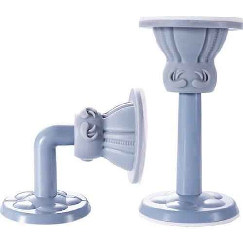 Creative Wall Door Stopper Cover Door Holders Catch Floor Nail-free Doorstop Anti-slip Sticker Self Adhesive Rubber Round Shape