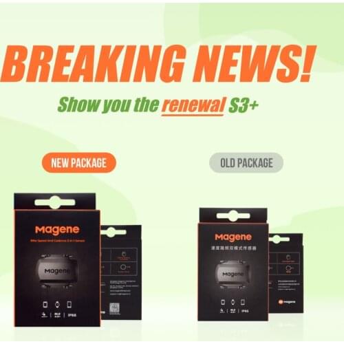 Magene S3+ Speed Cadence Sensor ANT+ Bluetooth Computer Speedmeter for Garmin iGPSPORT Bryton Dual Sensor Bike Computer zWIFT