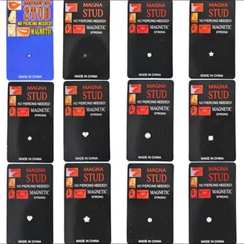 Different Designs Fake Cheater Piercing Non Pierced Magnet Ear Lip Labret Nose Ring Stud Jewelry Magnetic Tunnel Plugs Earring