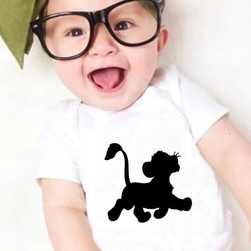 Fashion Lion King Simba Infant Bodysuits Casual Loose Aesthetic Short Sleeve Summer Harajuku Baby Girl Boy Clothes