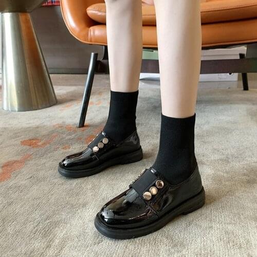 Fashion 3cm Heels Ankle Boots Women Leather Modern Boot Leather Students Shoes Spring Autumn Winter Outdoor Boots