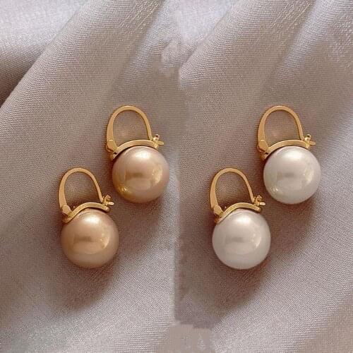 Fashion Imitation Pearl Earrings Version Of The High-Grade Crossover Lady Jewelry Shiny Earring Free shipping