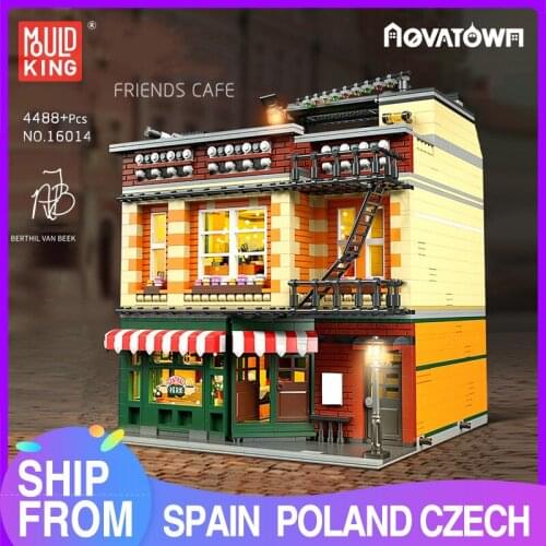 MOULD KING 16014 City Street Building Toys The Friends Apartment Central Perk Assembly Creative Blocks Bricks Kits Kids Gift