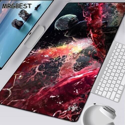 MRGBEST Tokyo Ghoul Large 900x400mm Rubber Waterproof Game Non-slip Mouse Pad for Player Anime MousePad PC Computer Mat Lol