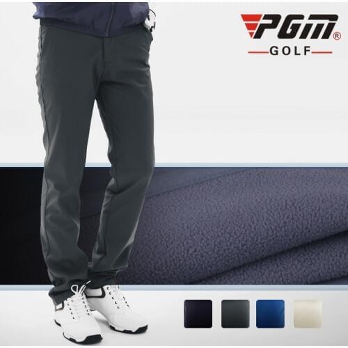 Pgm Mens Winter Autumn Golf Pants Golf Club Sports Trouser For Men Thicken Keep Warm Long Pants Stretch Golf Clothing D1009