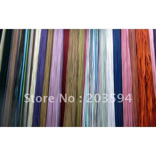 Wholesale (1000CM / 39.37"/pcs) Mixed Flat Faux Suede Leather Cord 2.5mm x 1.5mm DIY Multi Rope for Jewelry