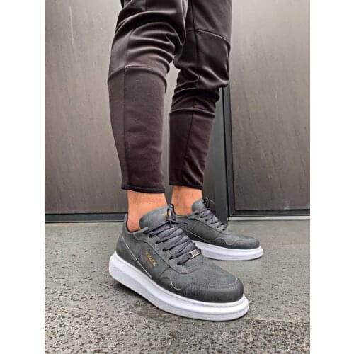 Knack High Base Daily Shoes 040 Gray Men Shoes Seasonal Shoes Casual Tooling Shoes Style Shoes Sneaker
