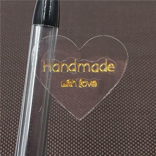 32*28mm Transparent Thank you Heart-shape Sealing label Sticker For Handmade Cake/Iphone/Childrens Handmade Graffiti Book