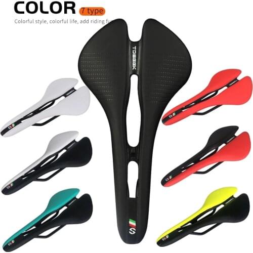 TOSEEK 7 colors bike seat MTB Road Bike Saddles EVA Microfiber Ultralight Breathable Comfortable Seat Cushion Bike Racing Saddle