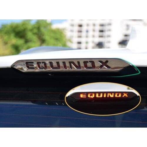 High position brake light decorative frame stickers stainless steel personalityFor Chevrolet Equinox 2017 2018 2019