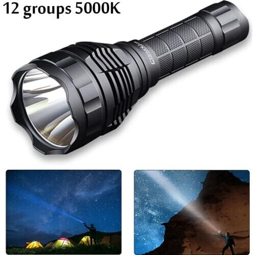 Led Flashlight Ultra Bright Torch Camping Light Waterproof Bicycle Light Use 21700/18650 Battery