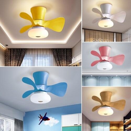 Led Ultra-Thin Fan Light Nordic Restaurant Study Living Room Mute Stepless Dimming 110V 220V Indoor Simple Decoration Luminaire