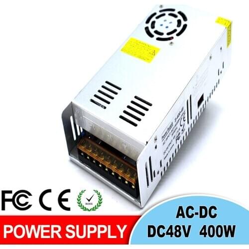 Universal DC48V 8.3A 400W Switching Switch Power Supply Transformer 110v 220v AC DC 48V for LED Strip Light Stepper AC-DC SMPS